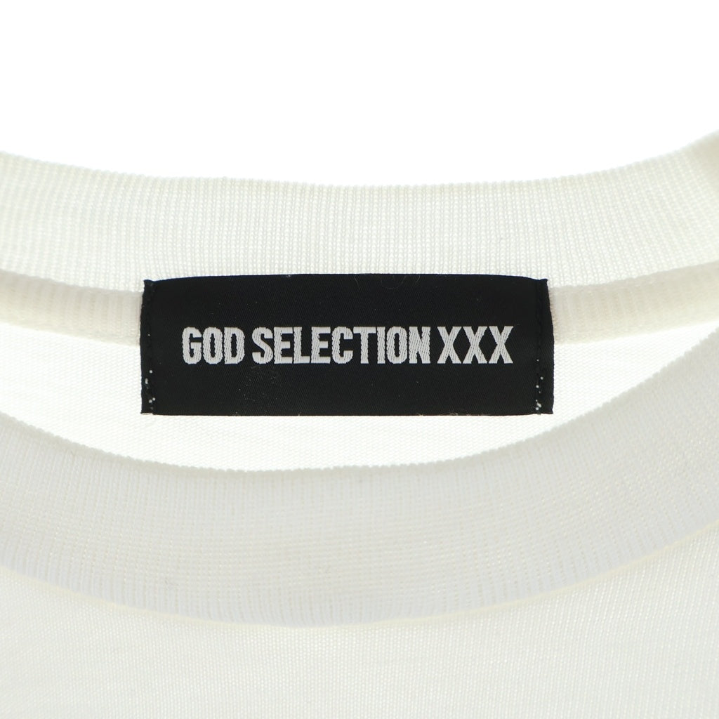 GOD SELECTION XXX(ゴッドセレクショントリプルエックス) ×A BATHING APE アベイシングエイプ ロゴプリント 半袖Tシャツカットソー ホワイト