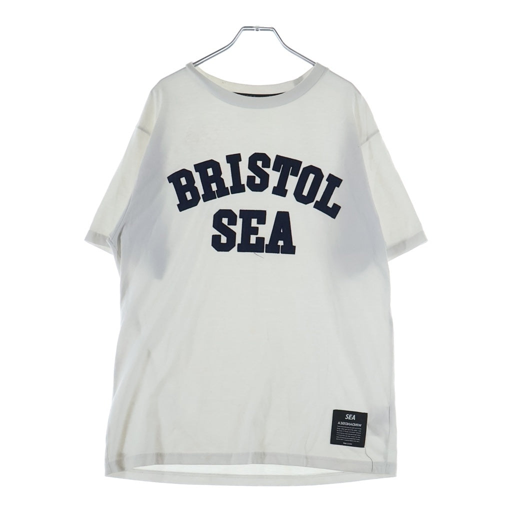 F.C.R.B./F.C.Real Bristol/FCRB(エフシーアールビー/エフシーレアルブリストル) ×WIND AND SEA BRISTOL SEA TEAM TEE クルーネック 半袖Tシャツ カットソー ホワイト FCRB-220156