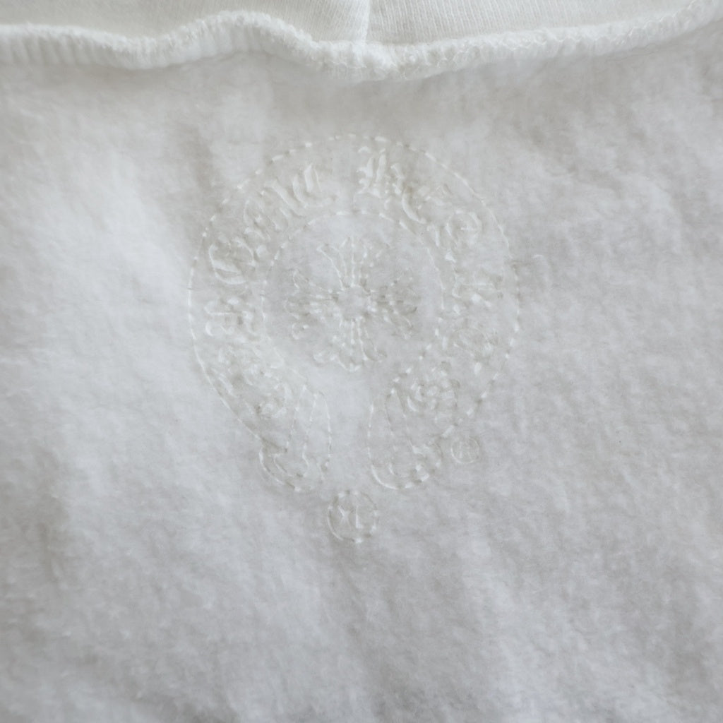 CHROME HEARTS(クロムハーツ) SWTSHRT HD ZIP バックホースシューアームフローラルジップパーカー ホワイト -