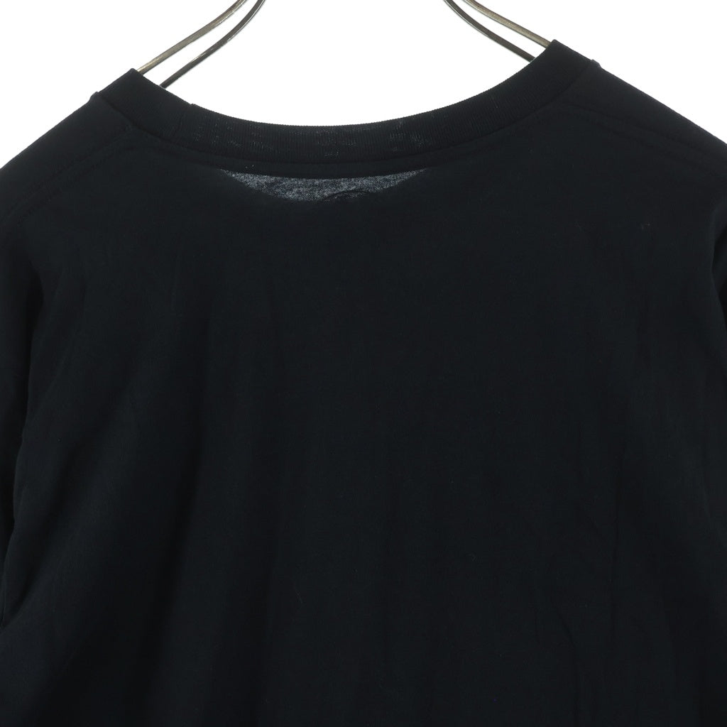 CHROME HEARTS(クロムハーツ) CH LS NECK LOGO ネックロゴプリント 袖ロゴ 長袖Tシャツ ロングスリーブカットソー ブラック