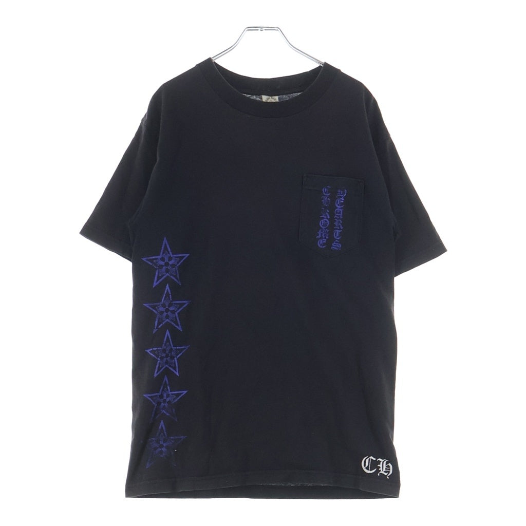 CHROME HEARTS(クロムハーツ) OLD S/S T BAR オールド バックTバー スタープリント 半袖Tシャツカットソー ブラック/ブルー