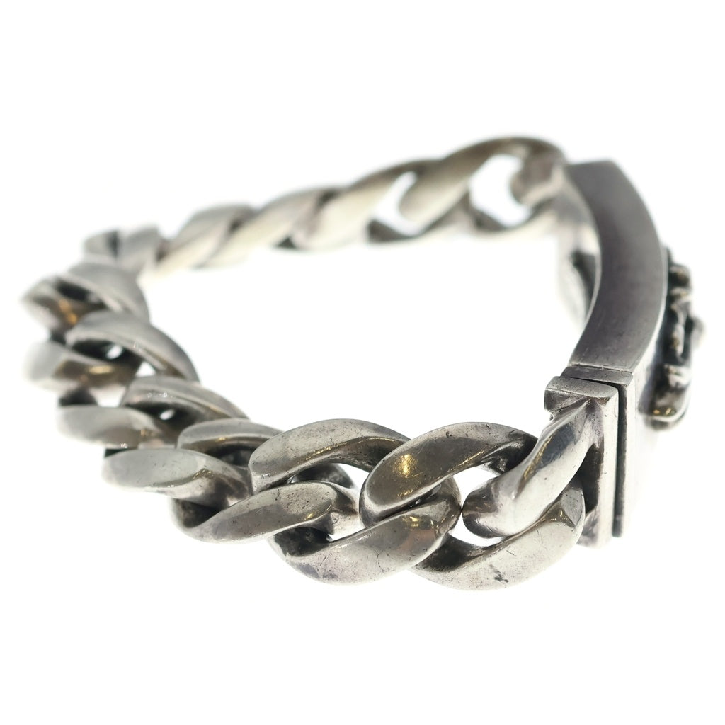 CHROME HEARTS(クロムハーツ) ID FLORAL CRS フローラルクロスIDクラシックリンク ブレスレット 11LINK シルバー BCA164
