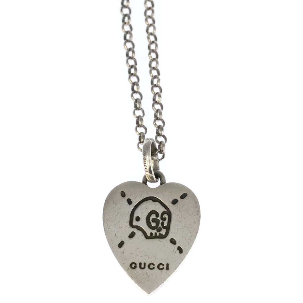 GUCCI(グッチ) ゴーストハートネックレス シルバー レディース