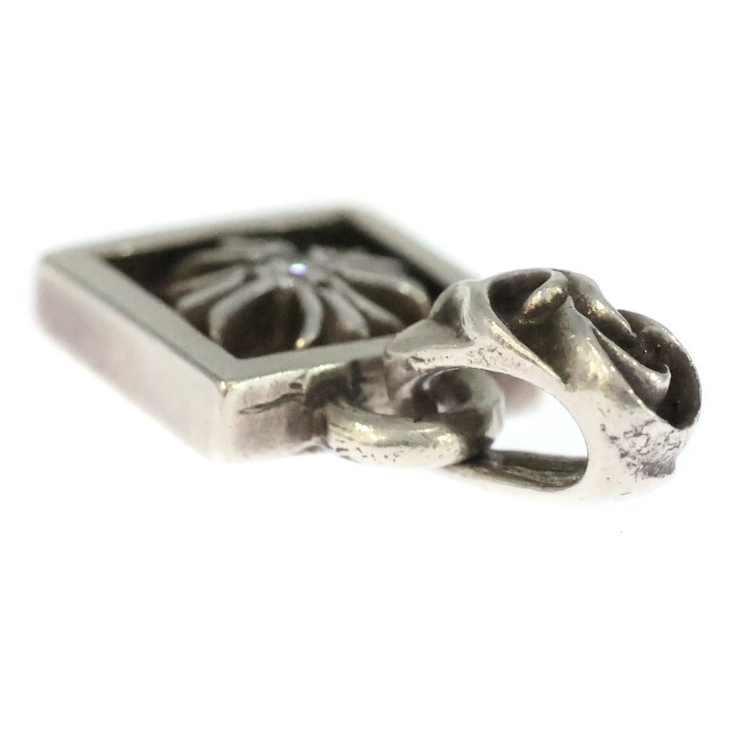 CHROME HEARTS(クロムハーツ) FRAMED CH PLUS 1DIA フレームドCHプラス 1ダイヤ ペンダントトップ シルバー