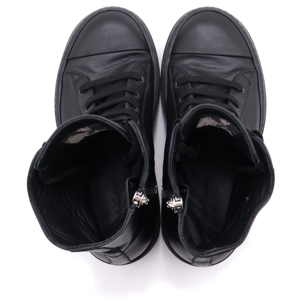 Rick Owens(リックオウエンス) Mega Bumper Sneakers メガバンパー ハイカットスニーカー ブラック