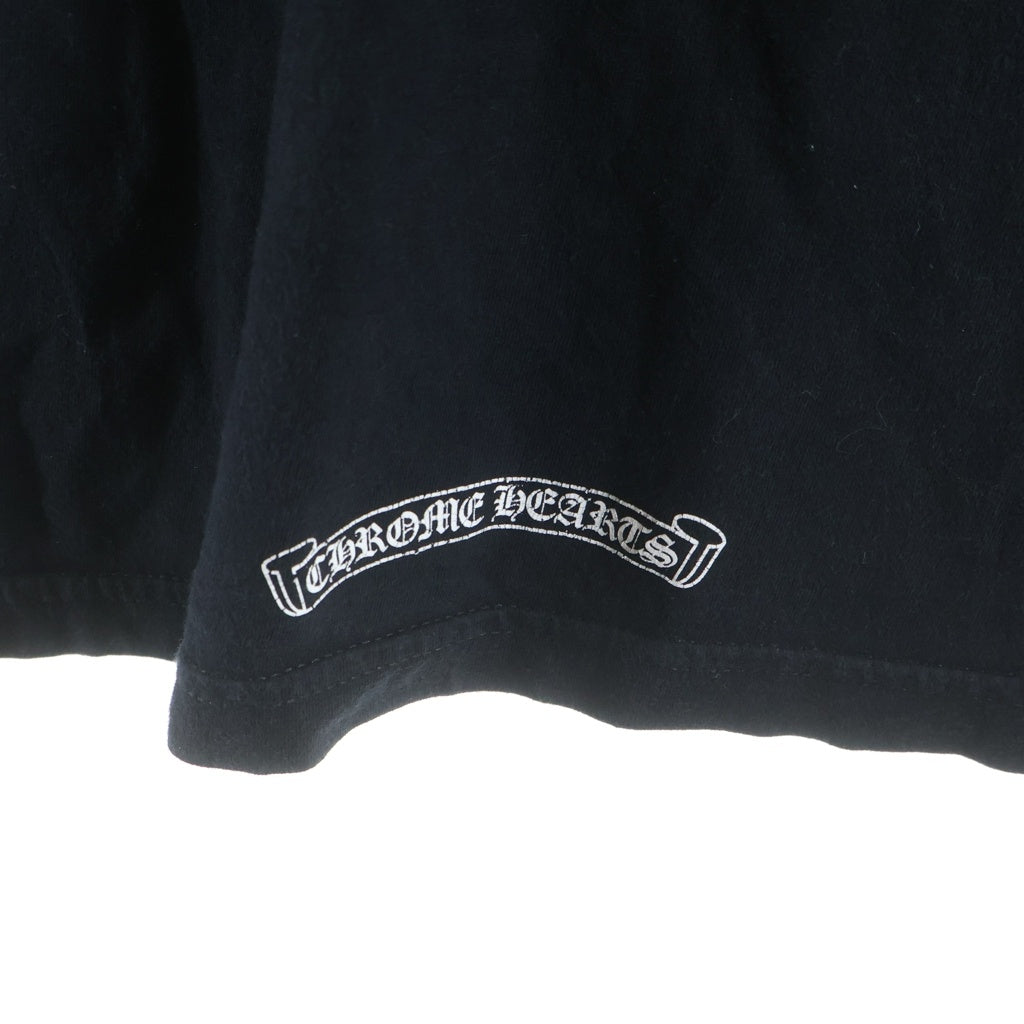 CHROME HEARTS(クロムハーツ) 袖CHプラス プリント 長袖Tシャツカットソー ブラック