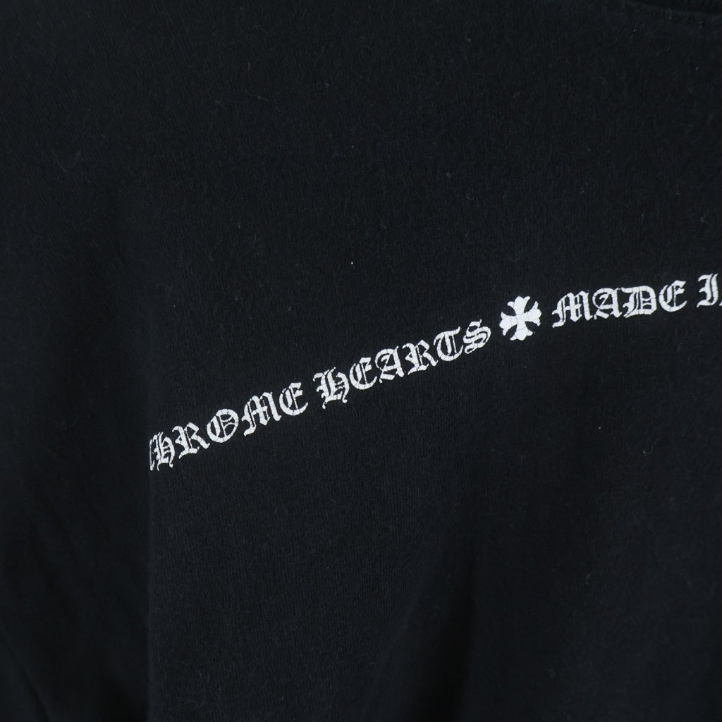 CHROME HEARTS(クロムハーツ) 袖CHプラス プリント 長袖Tシャツカットソー ブラック