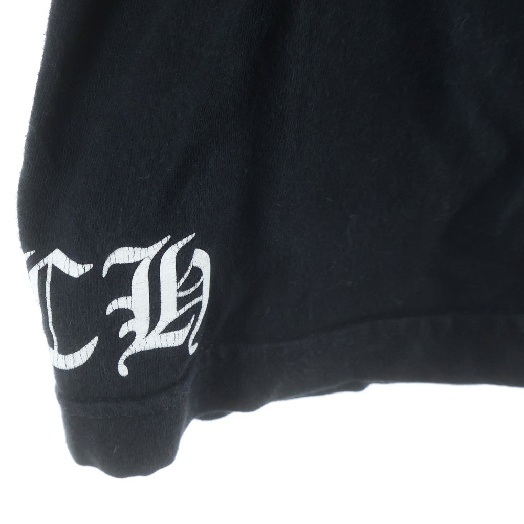 CHROME HEARTS(クロムハーツ) 袖CHプラス プリント 長袖Tシャツカットソー ブラック