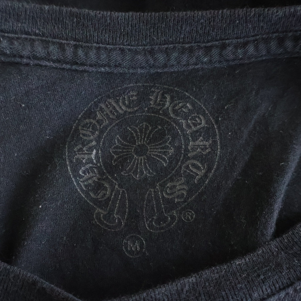CHROME HEARTS(クロムハーツ) 袖CHプラス プリント 長袖Tシャツカットソー ブラック