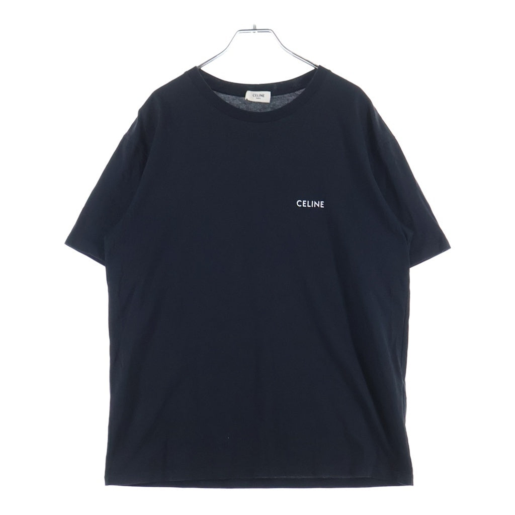 CELINE(セリーヌ) LOGO PRINT LOSE S/S TEE ロゴプリント 半袖Tシャツカットソー ブラック 2X43C671Q. 38AW