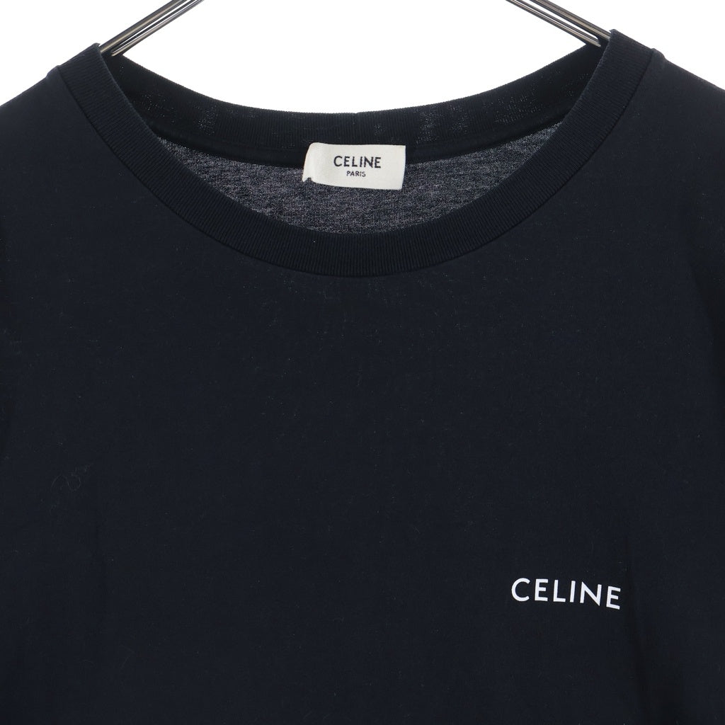 CELINE(セリーヌ) LOGO PRINT LOSE S/S TEE ロゴプリント 半袖Tシャツカットソー ブラック 2X43C671Q. 38AW