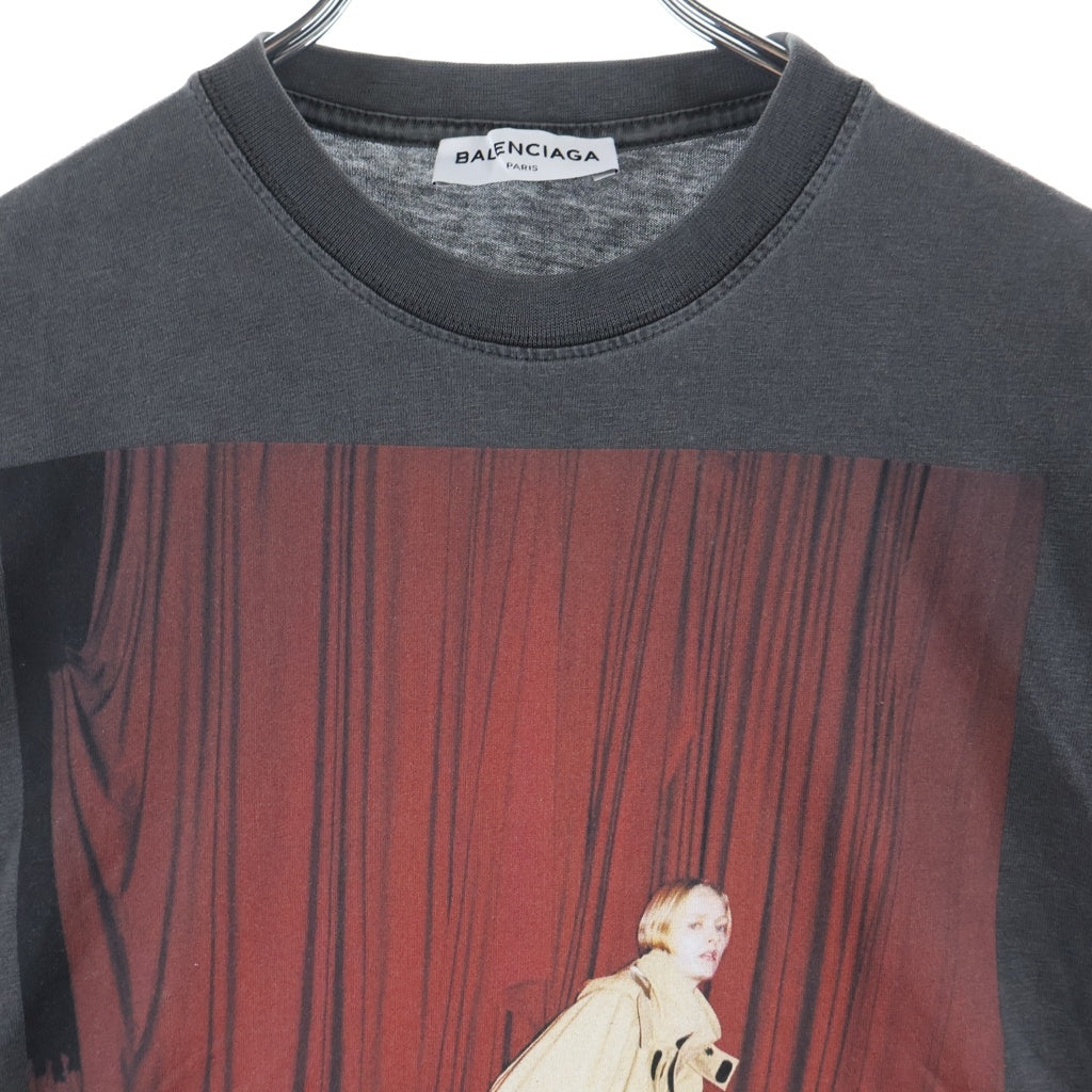 BALENCIAGA(バレンシアガ) Oversize Photoshoot Campaign Tee 492258 TXK25 フォトプリント 半袖Tシャツ グレー