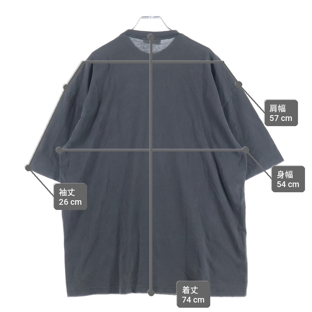 BALENCIAGA(バレンシアガ) Oversize Photoshoot Campaign Tee 492258 TXK25 フォトプリント 半袖Tシャツ グレー