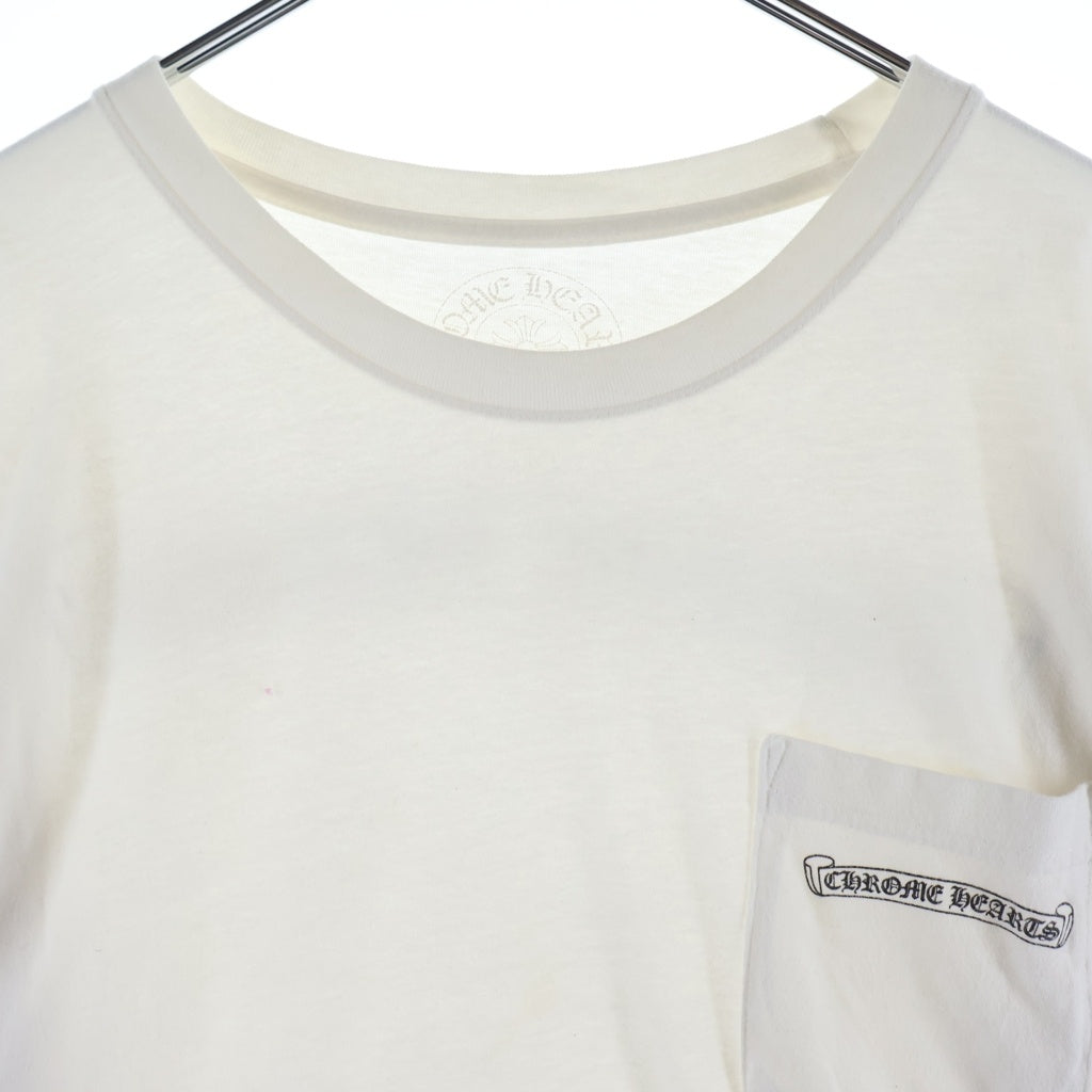 CHROME HEARTS(クロムハーツ) CH SCROLL LOGO L/S TEE スクロールロゴ アームプリント長袖Tシャツ ホワイト