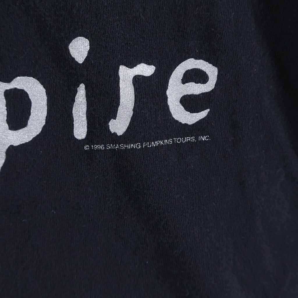 VINTAGE(ヴィンテージ) 90s SMASHING PUMKINS スマッシング・パンプキンズ プリント 長袖Tシャツカットソー ブラック -