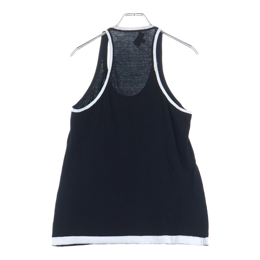 CHANEL(シャネル) フロントプリント ノースリーブ タンクトップ ブラック P72028K10330 レディース
