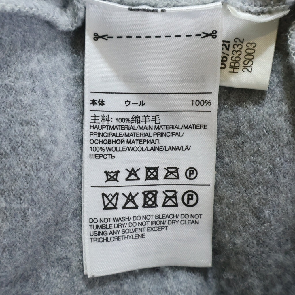 Y-3(ワイスリー) CLASSIC MERINO BLEND HALF-ZIP ROLL NECK クラシック メリノ ブレンド ハーフジップ ロールネック グレー HB6332