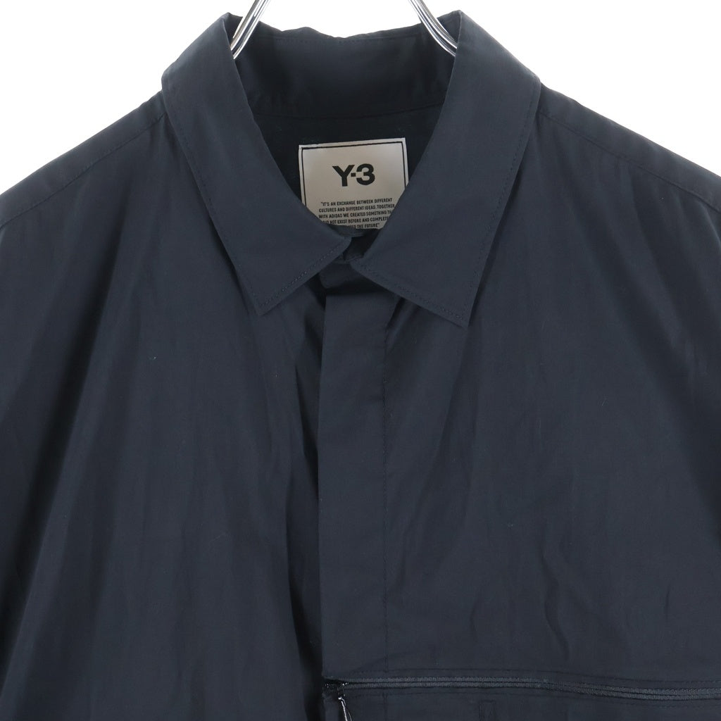 Y-3(ワイスリー) ナイロン切替 コート ブラック A2E001