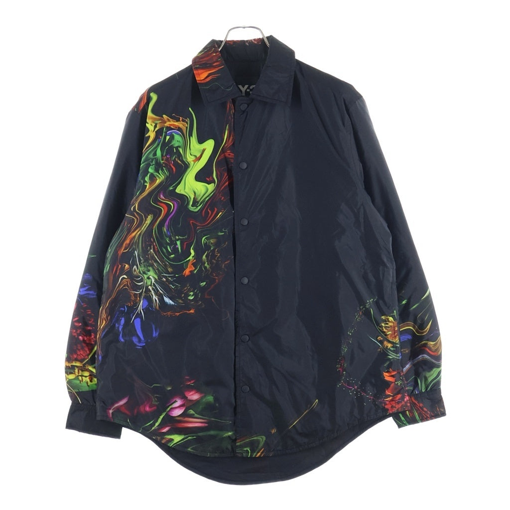 Y-3(ワイスリー) 19AW TOKETA AOP OVERSHIRT オーバーシャツ ブラック FN2784