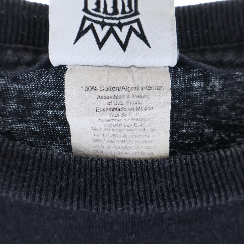 VINTAGE(ヴィンテージ) WEST COAST CHOPPERS FLAMING ARM SKULL L/S TEE ウェストコーストチョッパーズ スカルフレイム 長袖Tシャツカットソー ブラック -