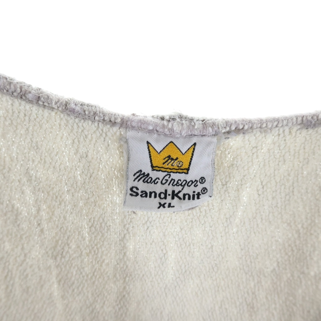 VINTAGE(ヴィンテージ) 80s Macgregor Sand-Knit リバースウィーブボロスウェット グレー -