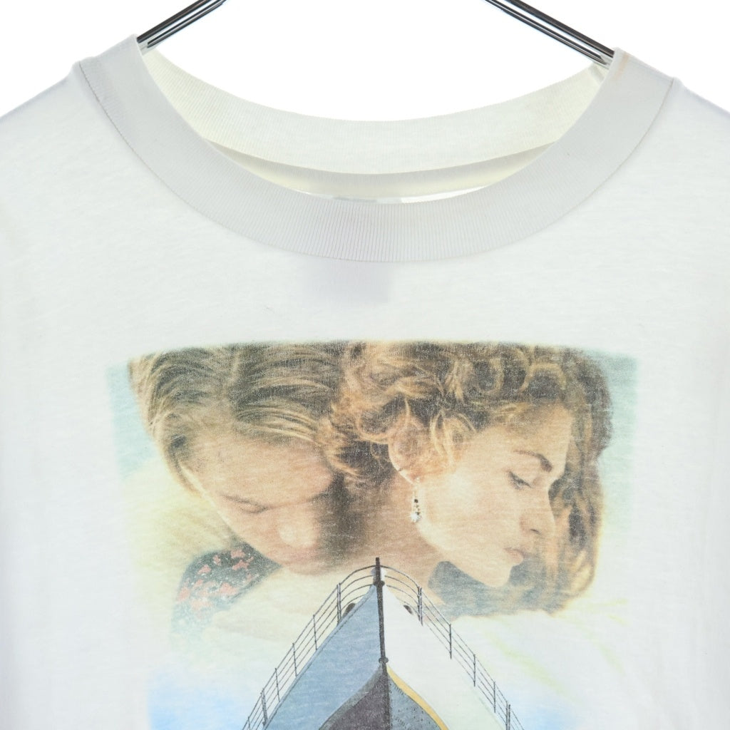 VINTAGE(ヴィンテージ) 90s TITANIC ヘインズ タイタニック プリントTシャツ 半袖カットソー ホワイト -