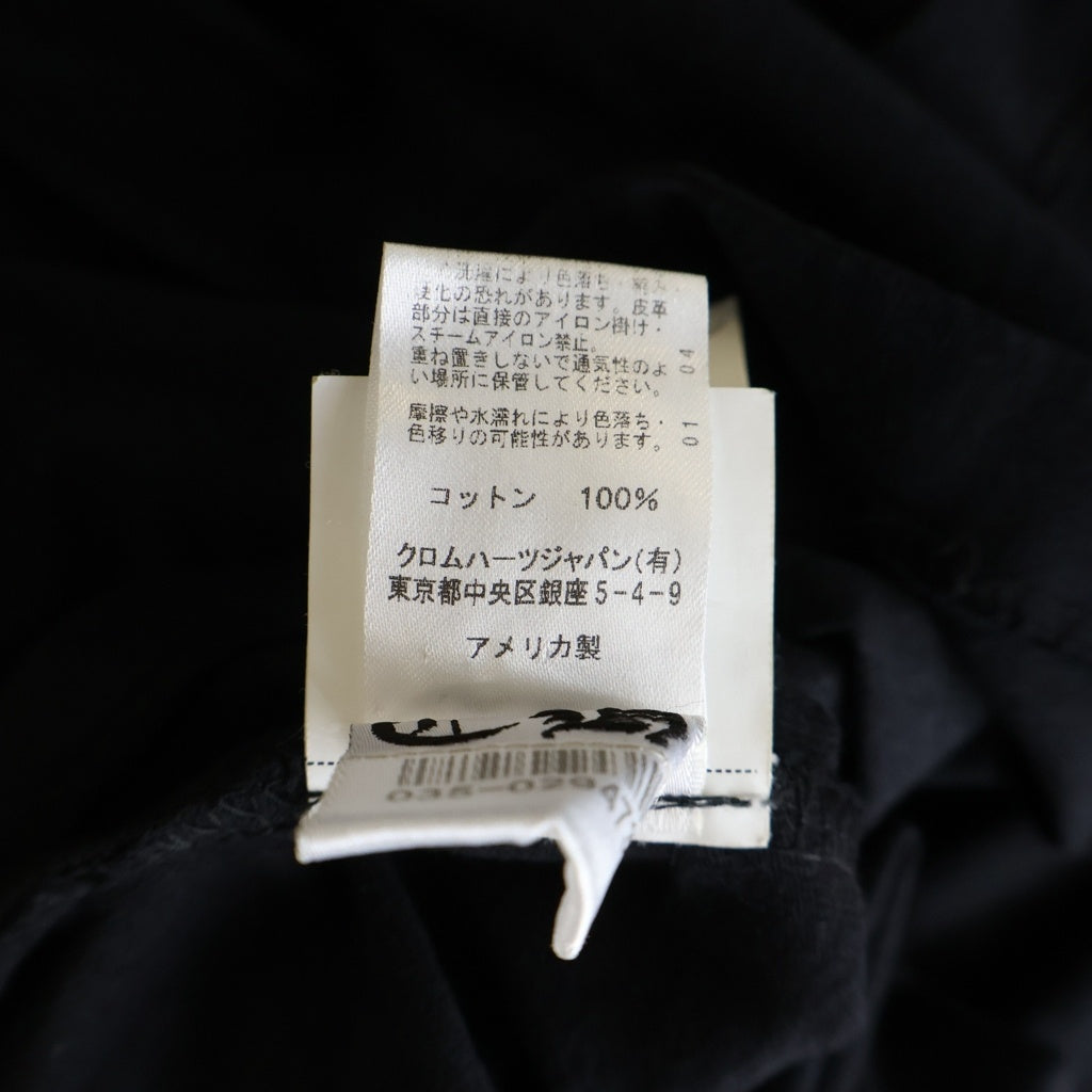 CHROME HEARTS(クロムハーツ) Y NOT Vertical Logo Embroidery Long Sleeve Tee ワイノット ヴァーティカルロゴ刺繍 長袖Tシャツ ブラック -