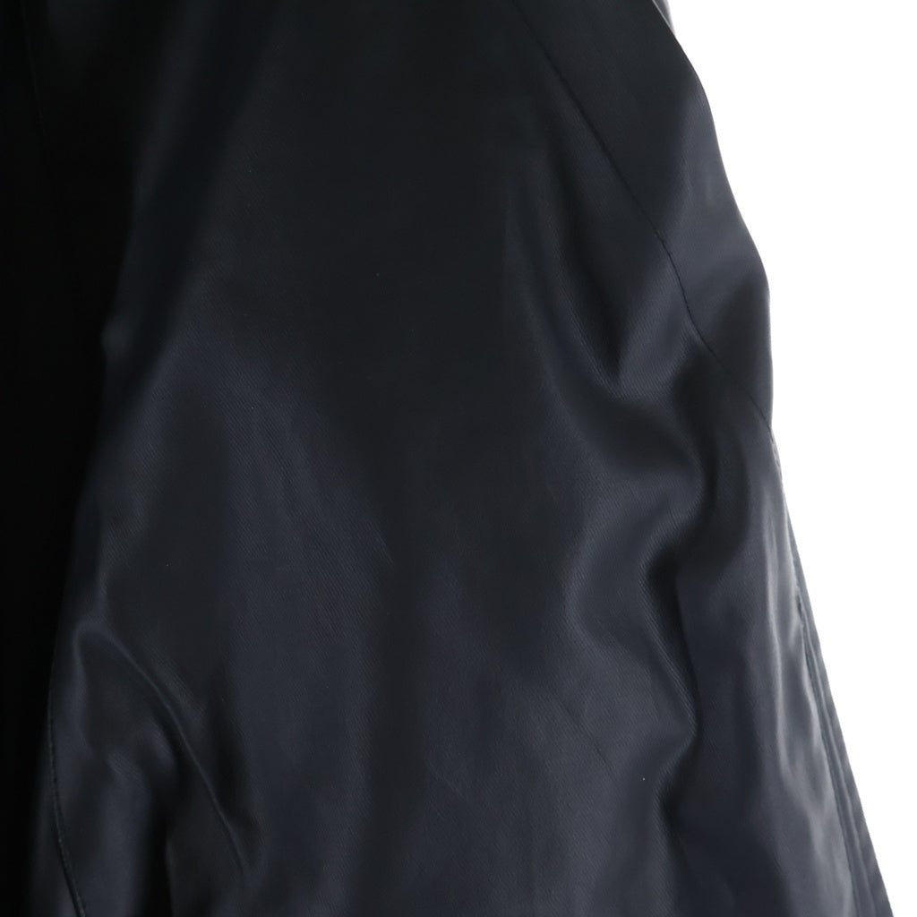 A.F ARTEFACT(エーエフアーティファクト) 26SS MATTE COATING ZIP WIDE PANTS ジップワイドパンツ ブラック -