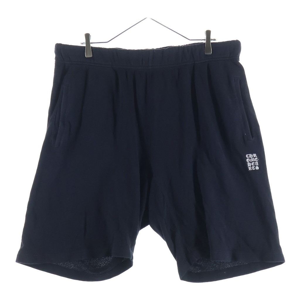 CHROME HEARTS(クロムハーツ) Y NOT VERTICAL LOGO SHORT PANTS ワイノット バーティカルロゴ刺繍 ハーフパンツ ブラック -