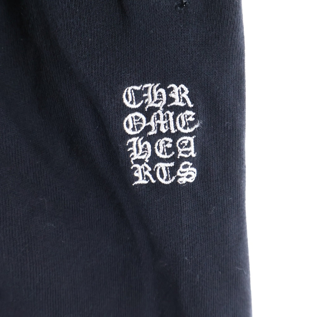 CHROME HEARTS(クロムハーツ) Y NOT VERTICAL LOGO SHORT PANTS ワイノット バーティカルロゴ刺繍 ハーフパンツ ブラック -