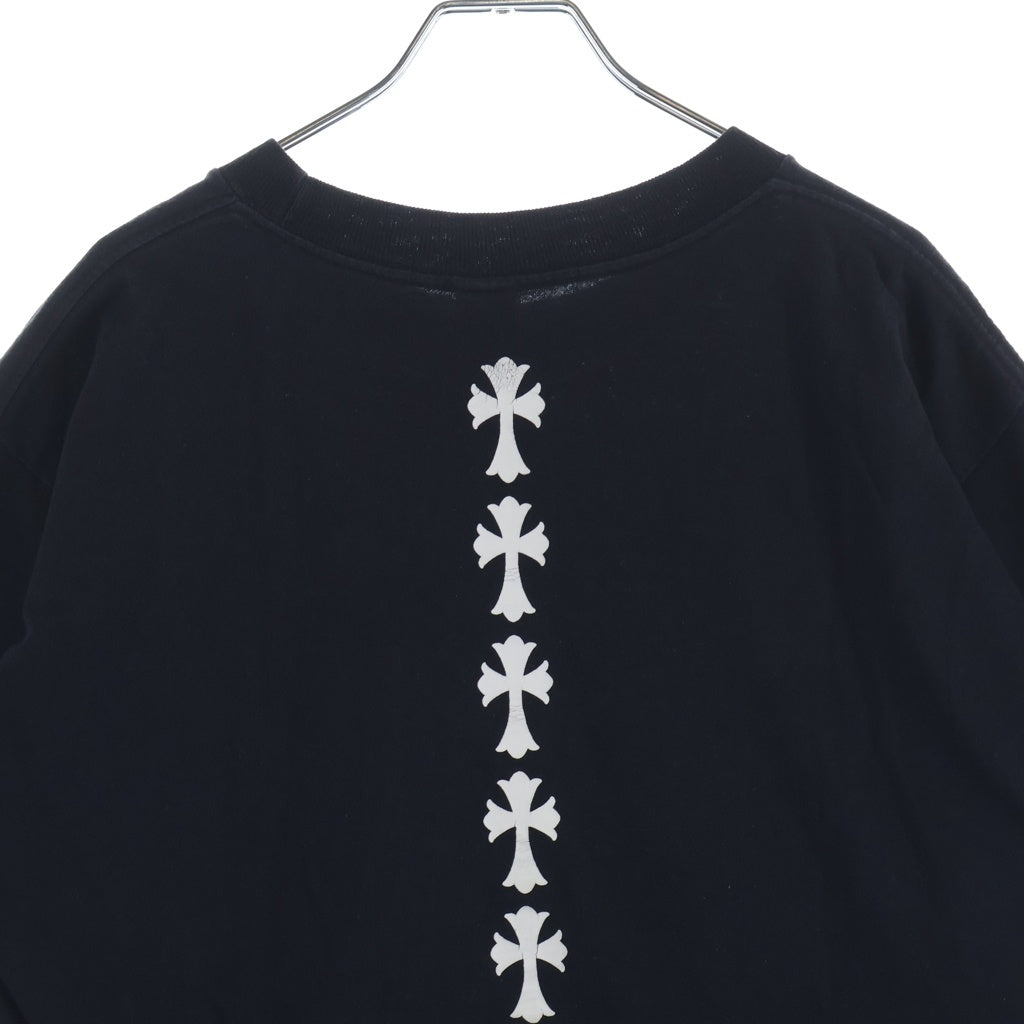 CHROME HEARTS(クロムハーツ) タイヤトラック クロスプリント 半袖Tシャツカットソー ブラック -