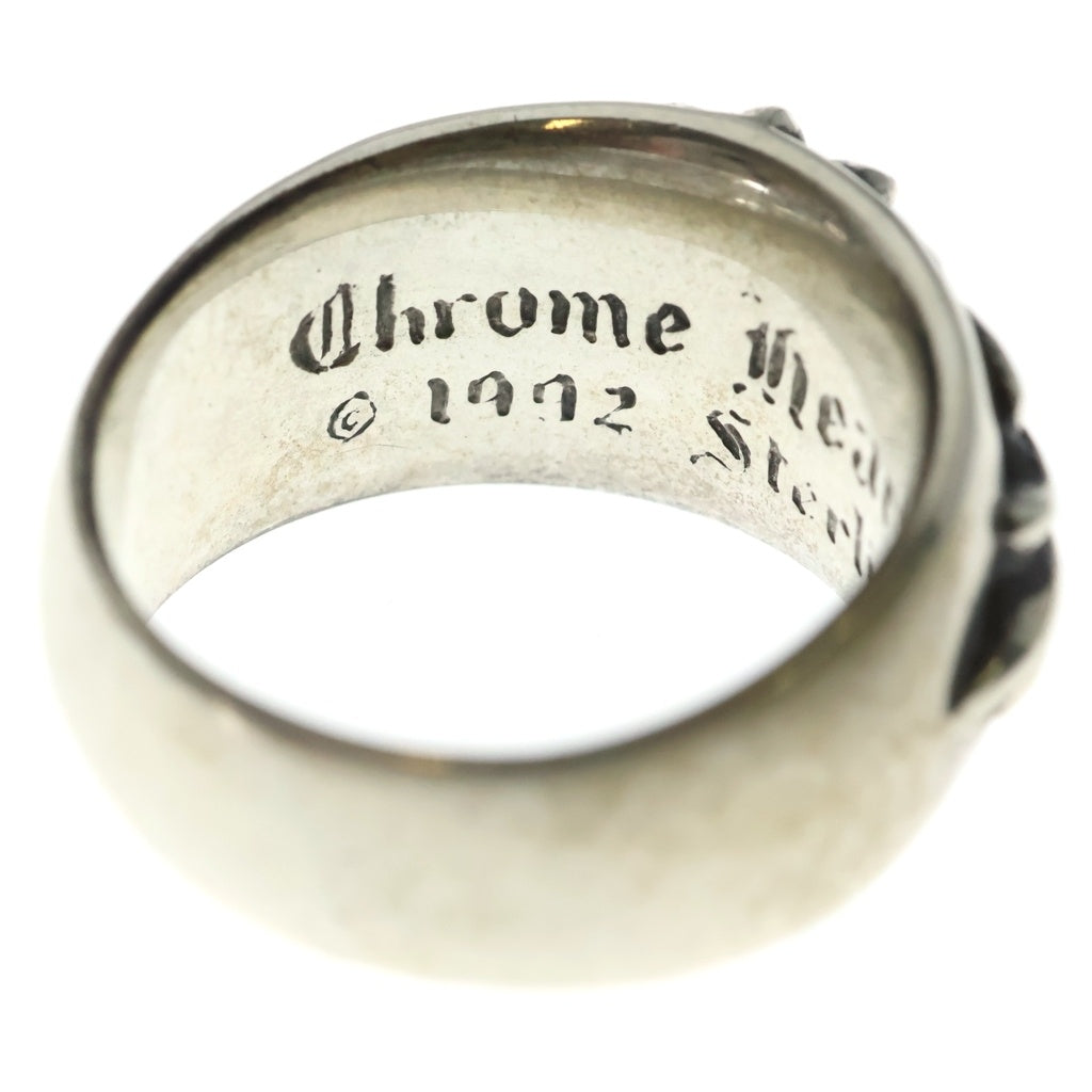 CHROME HEARTS(クロムハーツ) FLRL CRS 1PD フローラルクロス 1Pダイヤリング シルバー