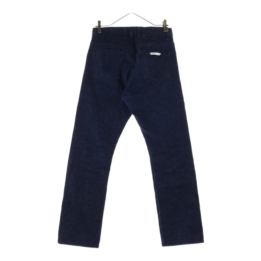 CHROME HEARTS(クロムハーツ) CRS BTN DENIM PANTS クロスボールボタン スクロールラベル ボタンフライデニムパンツ インディゴ