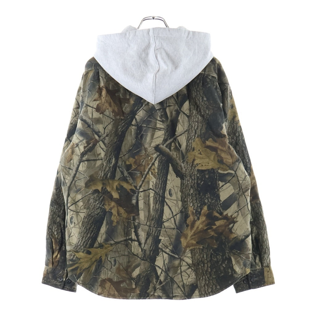 SUPREME(シュプリーム) 25SS Quilted Lined Hooded Flannel Shirt フランネル フード シャツ カーキ -
