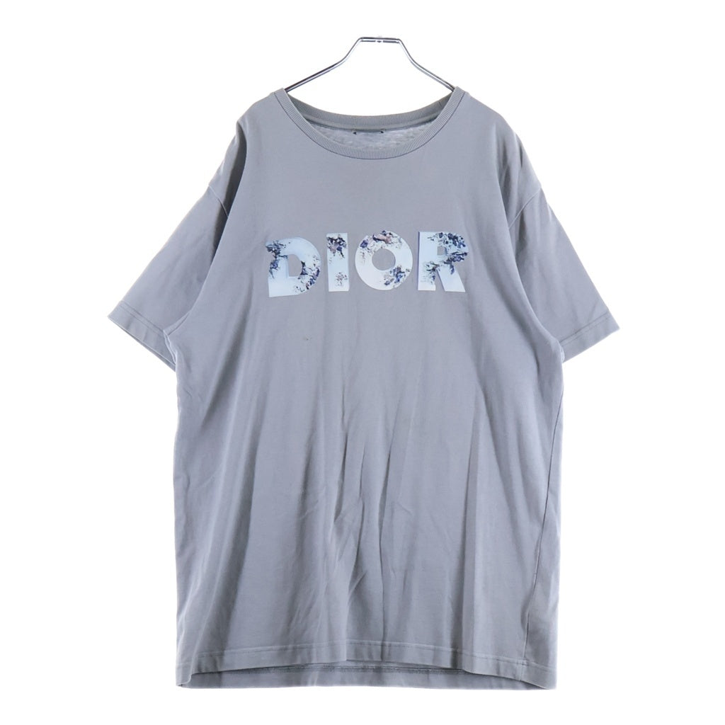 DIOR(ディオール) 20SS ×Daniel Arsham フロントロゴプリント 半袖Tシャツカットソー グレー 023J615B0554