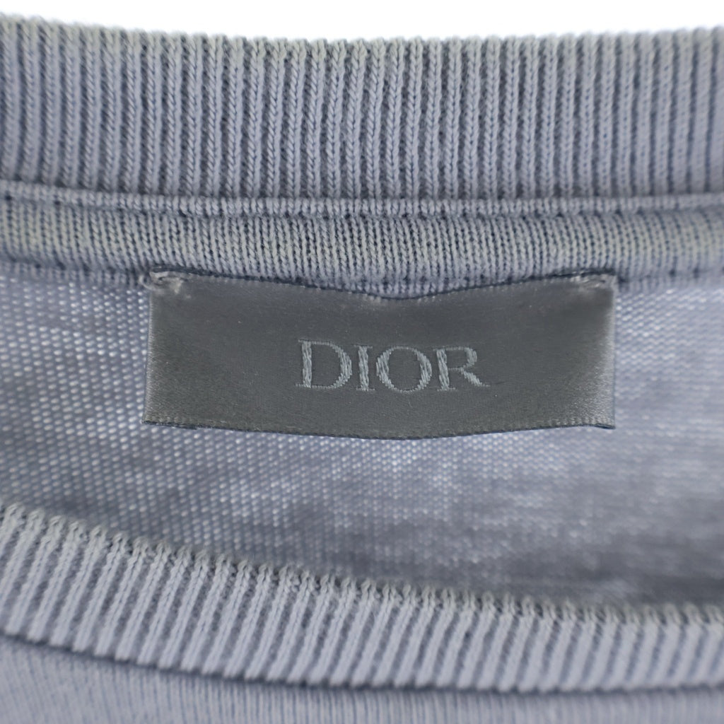 DIOR(ディオール) 20SS ×Daniel Arsham フロントロゴプリント 半袖Tシャツカットソー グレー 023J615B0554