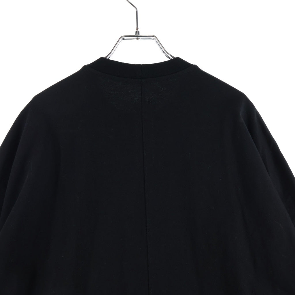 Rick Owens(リックオウエンス) 25SS TOMMY TEE オーバーサイズ半袖Tシャツカットソー ブラック RU01E5283-BA