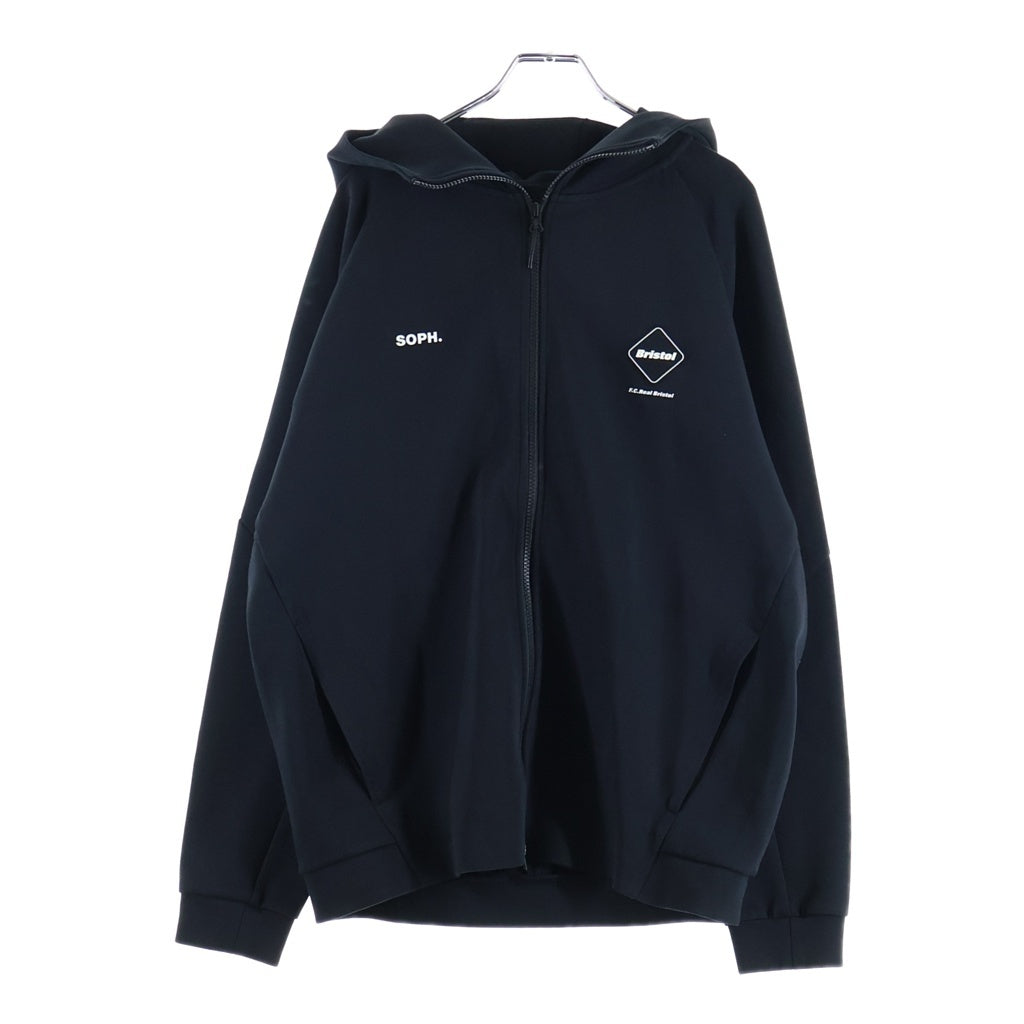 F.C.R.B./F.C.Real Bristol/FCRB(エフシーアールビー/エフシーレアルブリストル) TECH SWEAT VENTILATION HOODIE テック ジップアップパーカー ブラック FCRB-252072