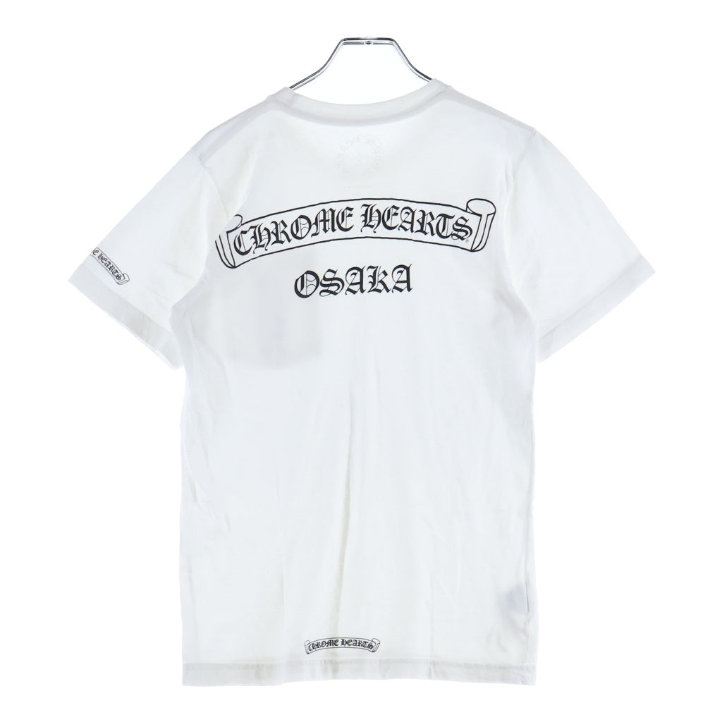 CHROME HEARTS(クロムハーツ) Osaka Back Scroll Label Logo S/S Tee 大阪限定 バックスクロールラベル半袖Tシャツ ホワイト