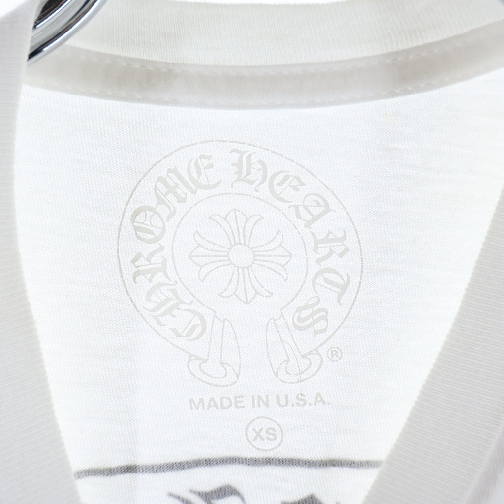 CHROME HEARTS(クロムハーツ) Osaka Back Scroll Label Logo S/S Tee 大阪限定 バックスクロールラベル半袖Tシャツ ホワイト
