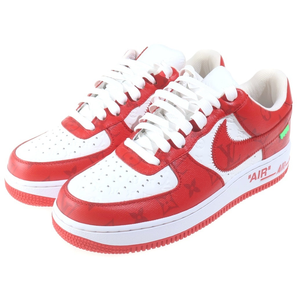 LOUIS VUITTON(ルイヴィトン) ×NIKE AIR FORCE 1 LOW BY VIRGIL ABLOH WHITE & COMET RED LD0232 エアフォース ローカットスニーカー US7.5/25.5cm