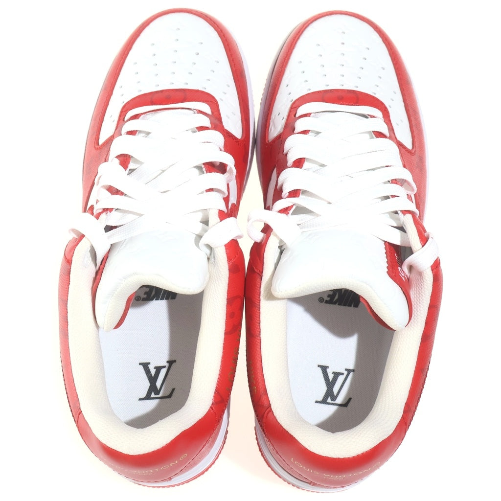LOUIS VUITTON(ルイヴィトン) ×NIKE AIR FORCE 1 LOW BY VIRGIL ABLOH WHITE & COMET RED LD0232 エアフォース ローカットスニーカー US7.5/25.5cm