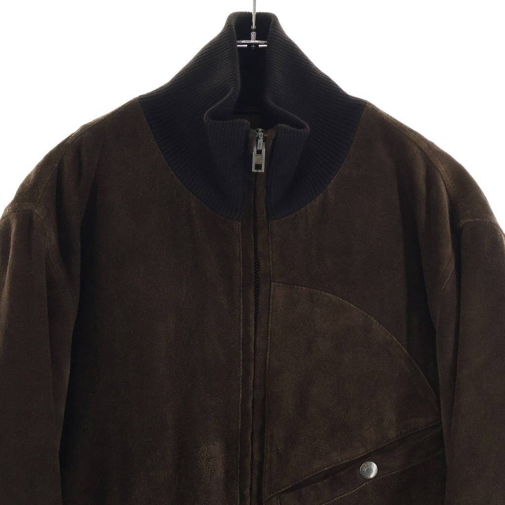 HELMUT LANG(ヘルムートラング) 05AW SUEDE LEATHER BOMBER JACKET スエードレザーボンバージャケット ブラウン