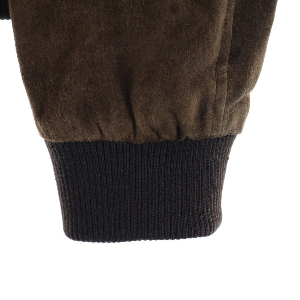 HELMUT LANG(ヘルムートラング) 05AW SUEDE LEATHER BOMBER JACKET スエードレザーボンバージャケット ブラウン