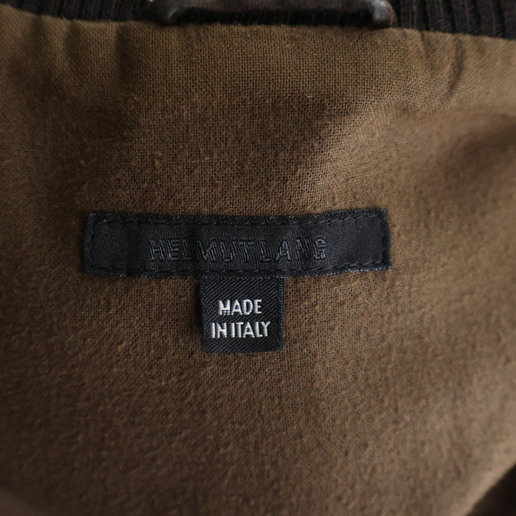 HELMUT LANG(ヘルムートラング) 05AW SUEDE LEATHER BOMBER JACKET スエードレザーボンバージャケット ブラウン