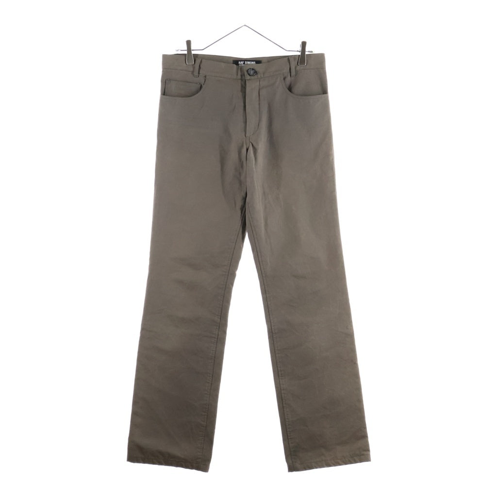 RAF SIMONS(ラフシモンズ) 02AW Virginia Creeper期 STRAIGHT PANTS ストレートパンツ カーキ