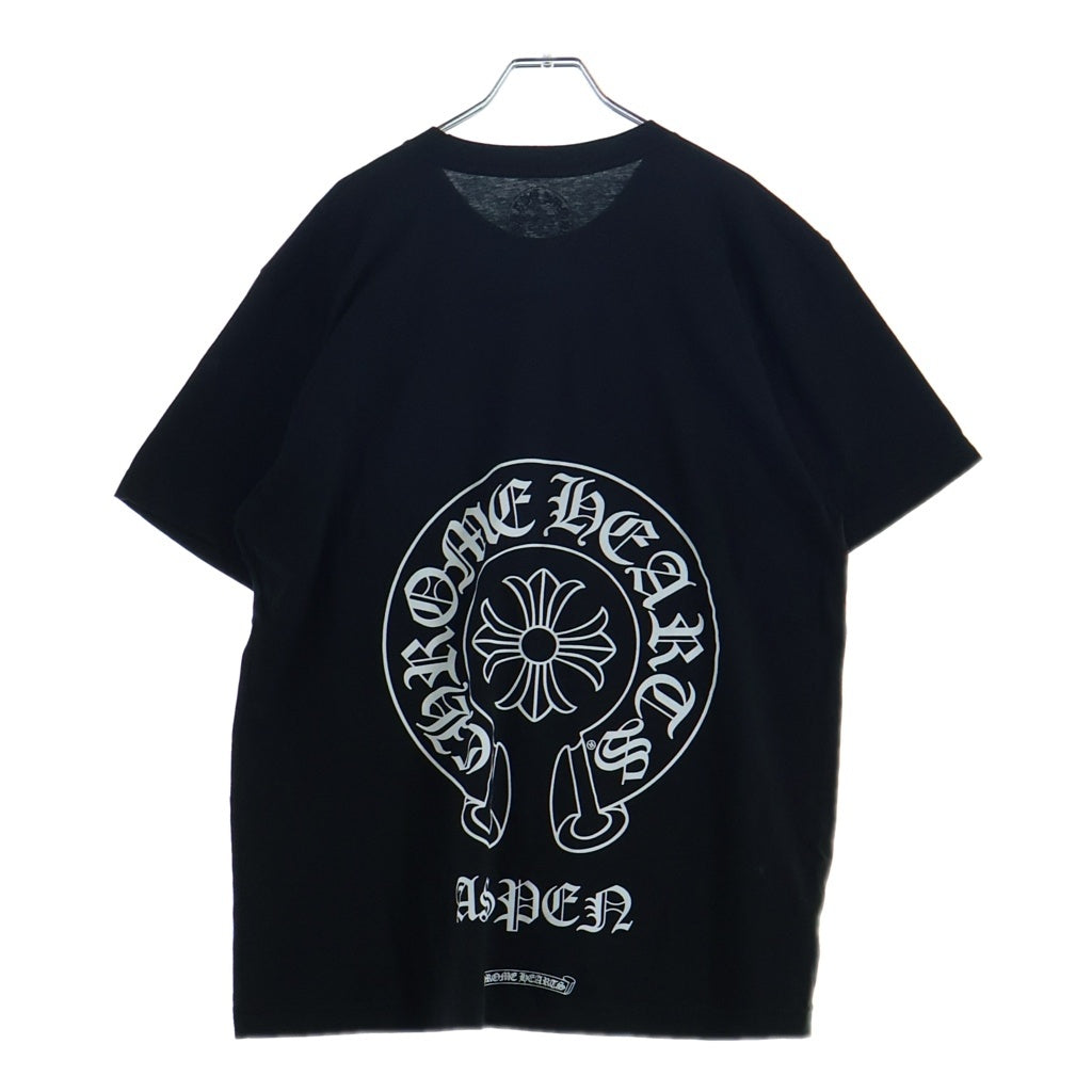 CHROME HEARTS(クロムハーツ) ASPEN HORSESHOE S/S TEE アスペン限定 ホースシュー クルーネック半袖Tシャツ カットソー ブラック