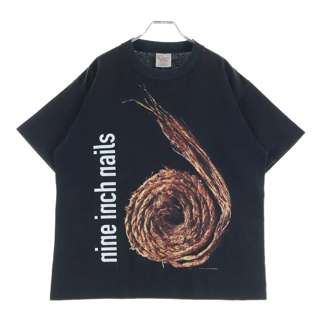 VINTAGE(ヴィンテージ) NINE INCH NAILS FURTHER DOWN THE SPIRAL ナインインチネイルズ 半袖Tシャツカットソー ブラック