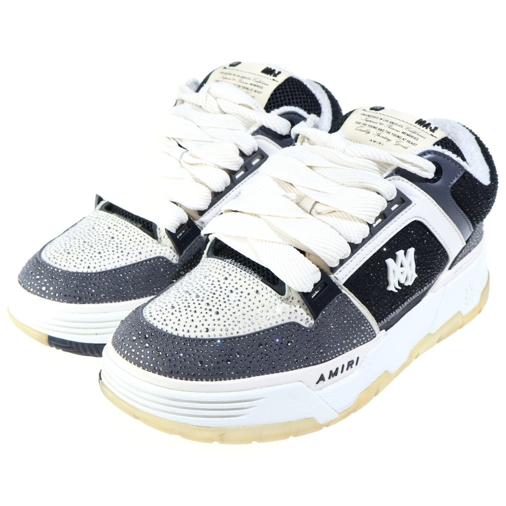 AMIRI(アミリ) MA-1 CRYSTAL クリスタルハイカットスニーカー ブラック/ホワイト AMFOSR1065-001