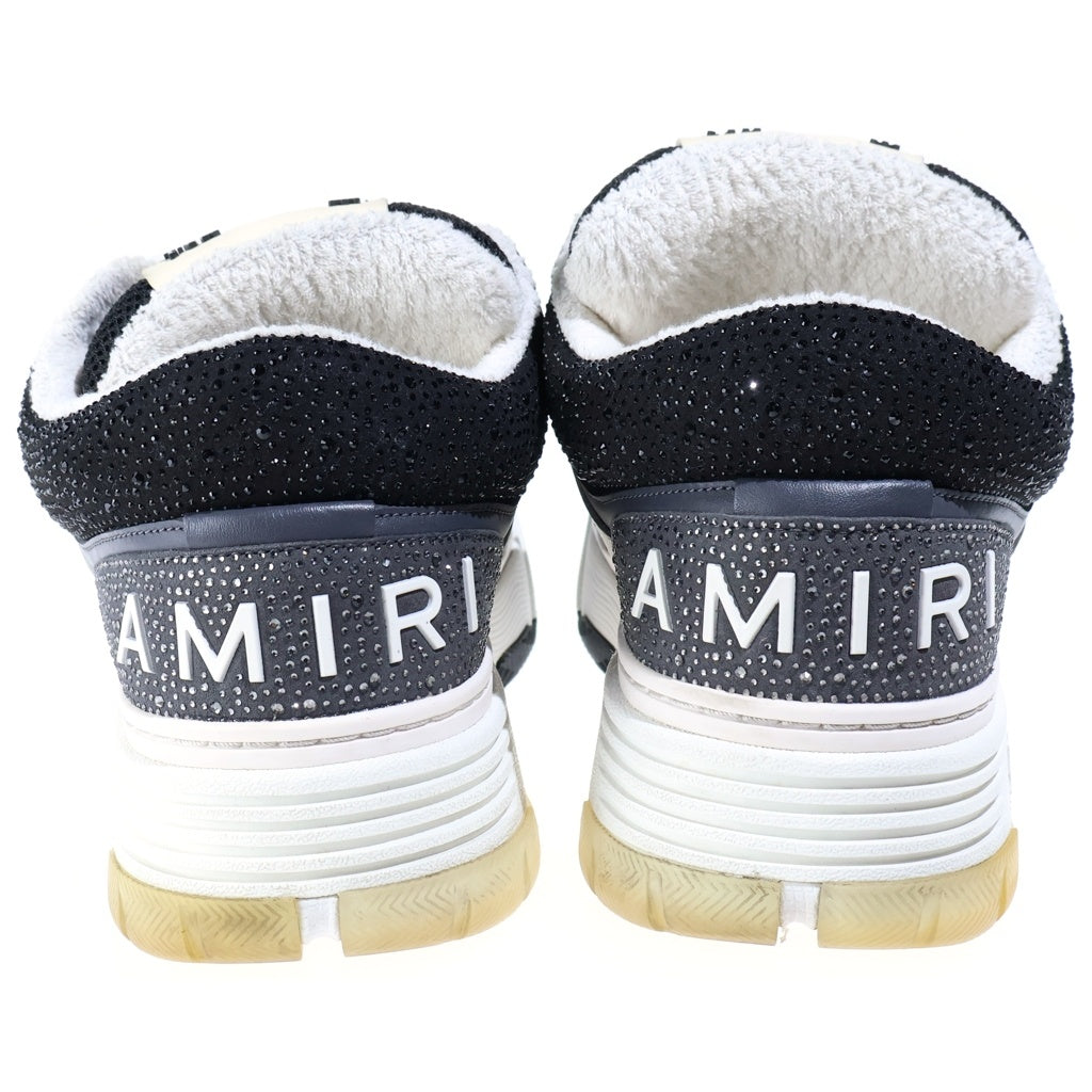 AMIRI(アミリ) MA-1 CRYSTAL クリスタルハイカットスニーカー ブラック/ホワイト AMFOSR1065-001